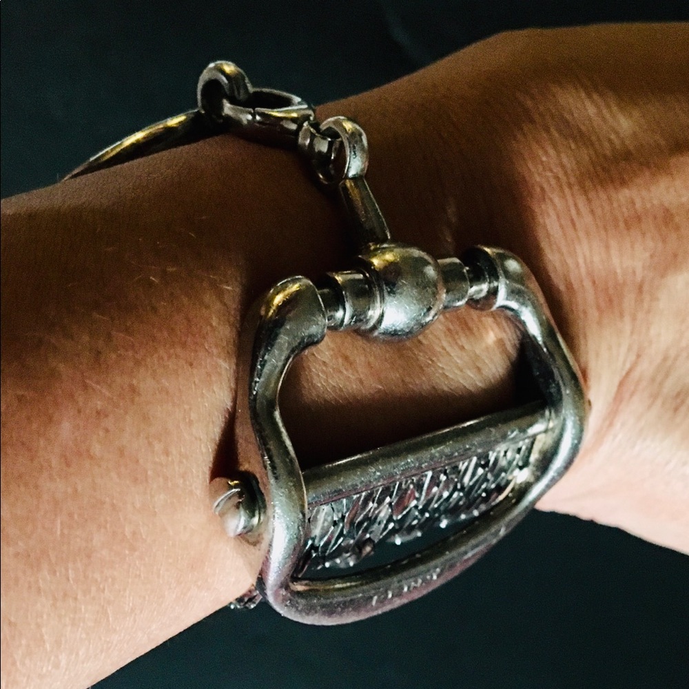 Gucci sterling silver chain bracelet Italy